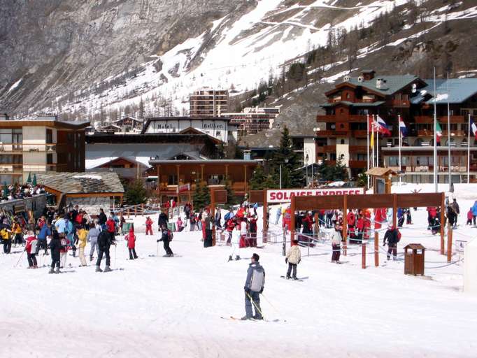 Wintersportort Solaise im Val-d'Isère 