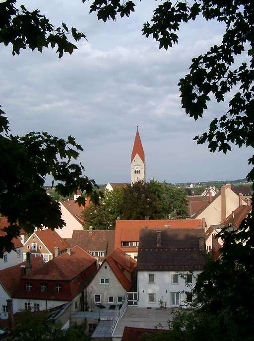 Blick auf Kaufbeuren mit dem Crescentiakloster (ab 12. Jh.)