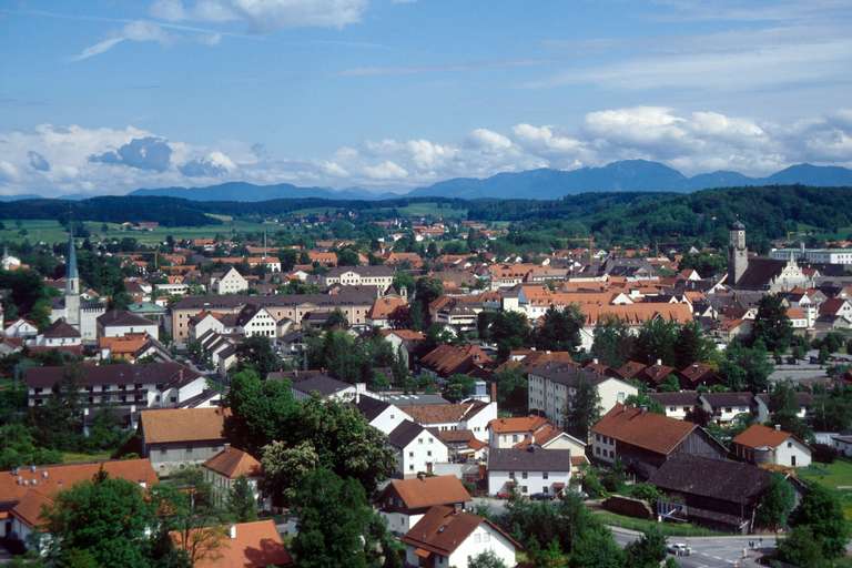 Weilheim liegt eingebettet in ein Moränenhügelland