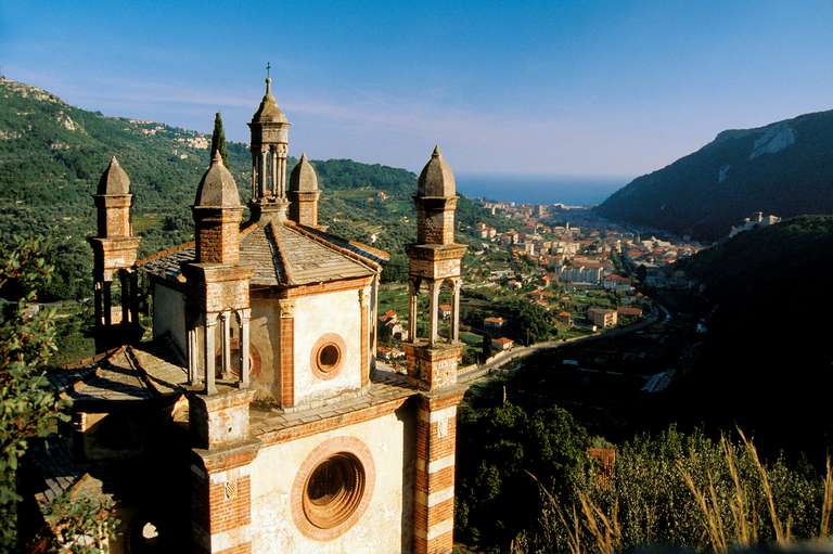 Church "Nostra Signora del Loreto" and the Village Perti