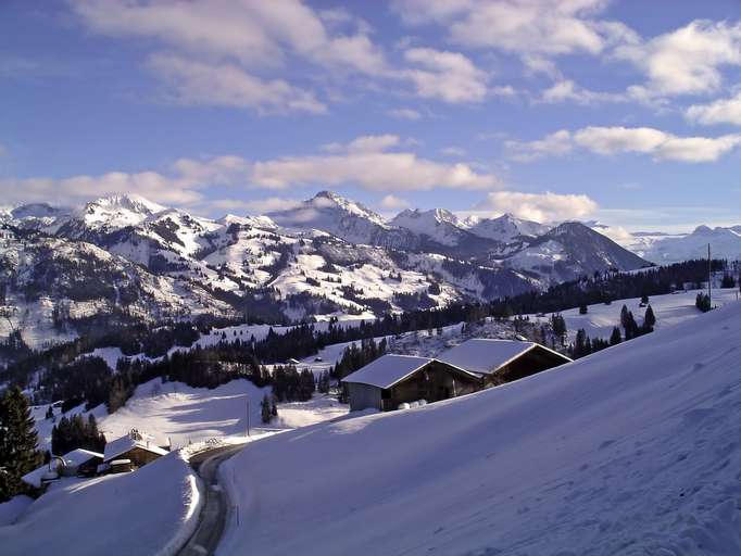 Der Jaunpass (1.509m) verbindet das Berner Oberland mit dem  freiburgischen Greyerzerland