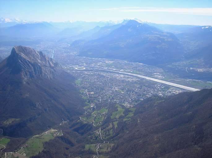 Grenoble with the Chartreuse Mountains