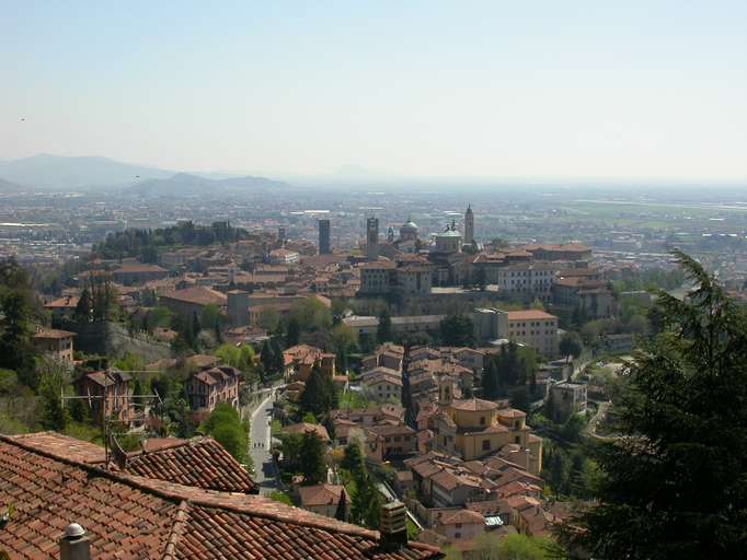 Die Città Alta von Bergamo