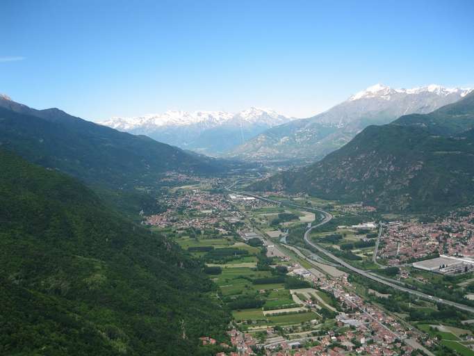 Susatal am Übergang der Grajischen Alpen in die Cottischen Alpen