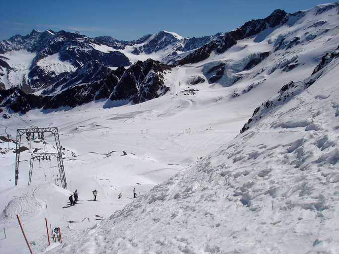 Sommerschigebiet des Weißseegletschers