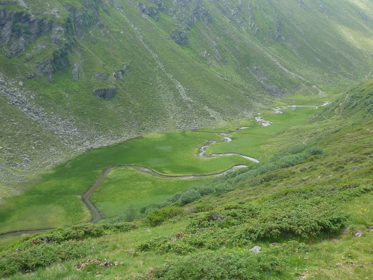 Fotscher Bach im Bereich Hintra Alm