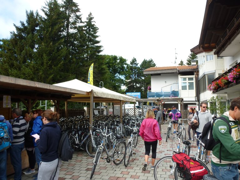 Innichen - boomender Wirtschaftszweig Fahrradverleih