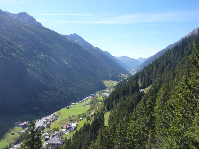 Paznauntal - Blick von Kappl Richtung Ischgl