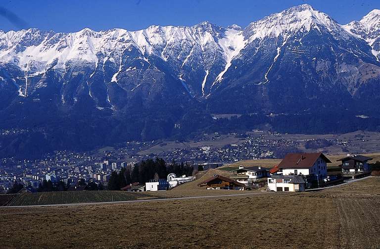 Aldrans mit Blick auf Nordkette