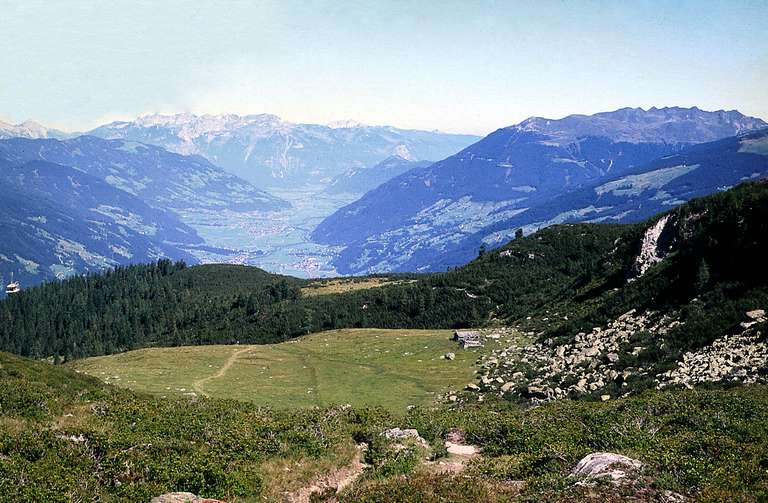 Blick von Gerlosstein ins Zillertal