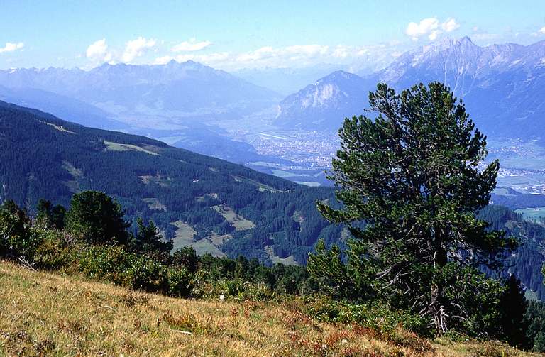 Blick ins Inntal bei Innsbruck