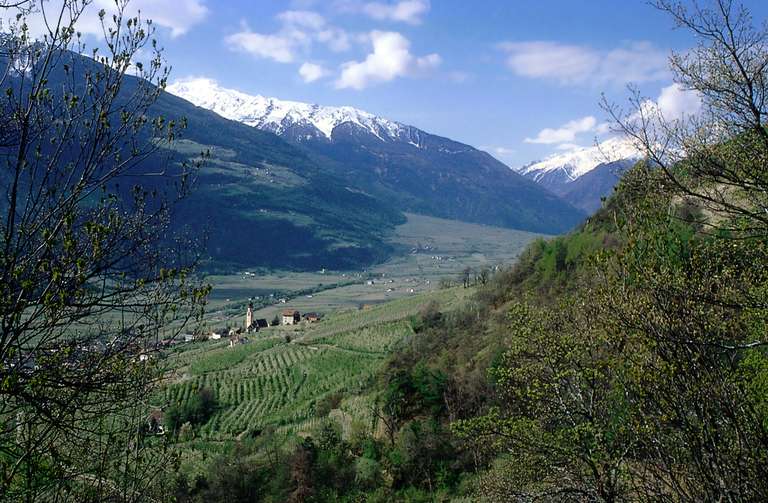 Tschars am Sonnenhang des Vinschgaus