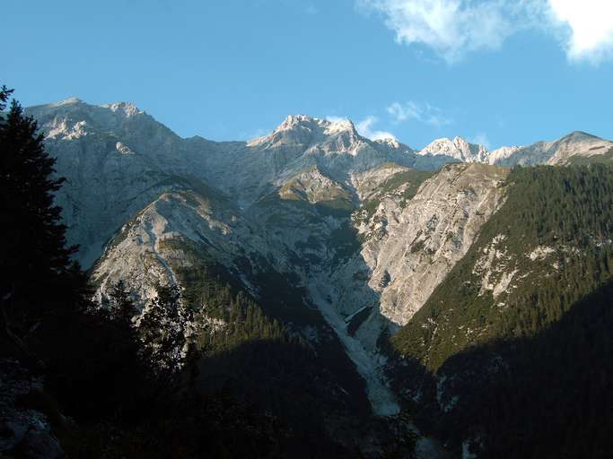 Kleiner Solstein, Hohe Warte und Brandjochspitze