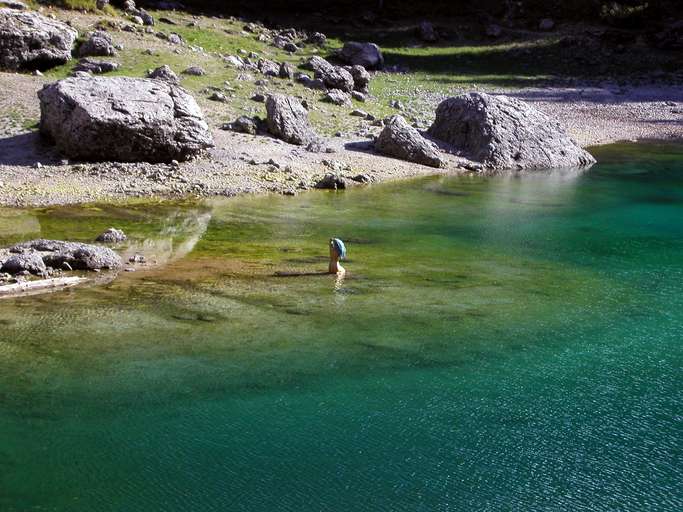 Karersee with mermaid