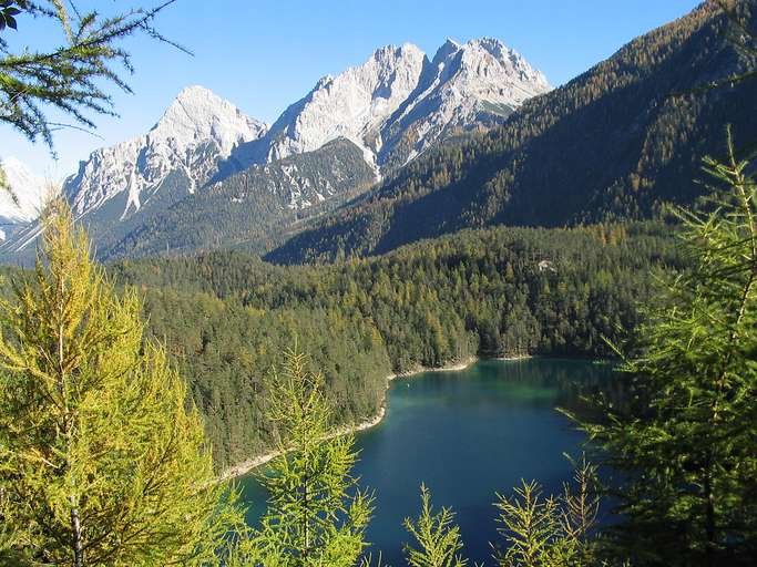 Blindsee and Mieminger Gebirge