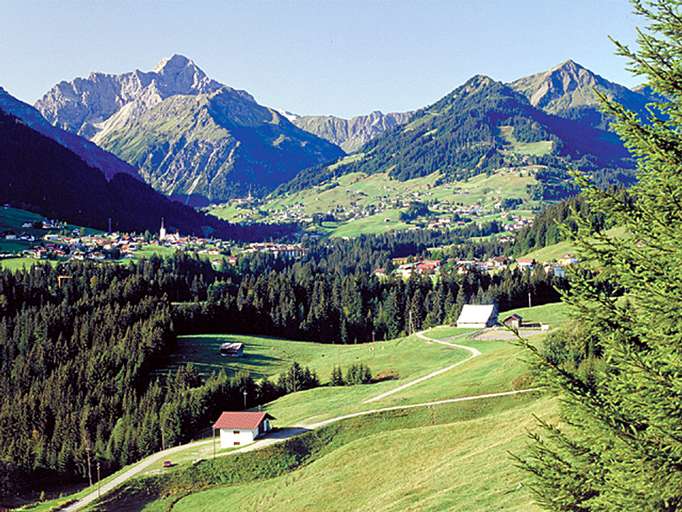 Kleinwalsertal, im Hintergrund der Gr. Widderstein