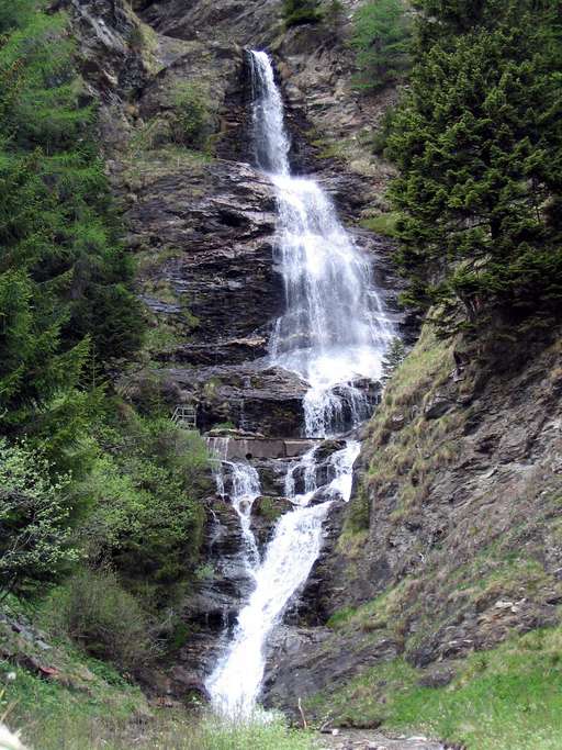 Eisack, Wasserfall bei Brenner