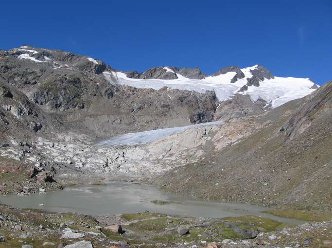 Sorgente dell'Isel con Umbalkees e Dreiherrenspitze