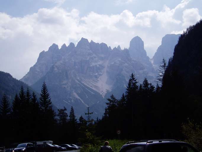 Vista dal Nord sul gruppo di Cristallo 