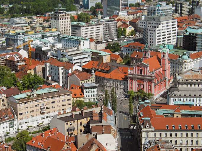 Centro città di Ljubljana