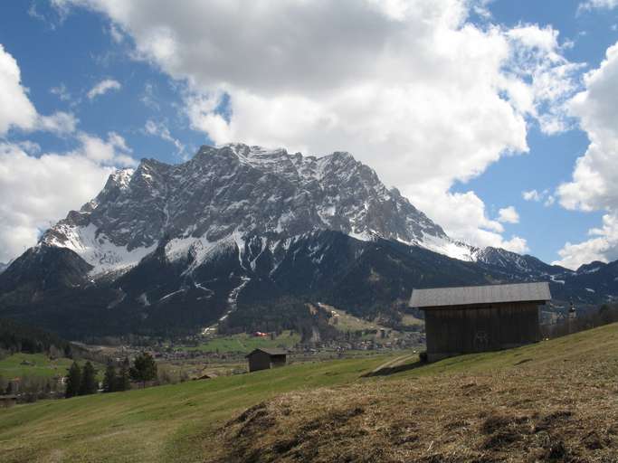 Tiroler Seite der Zugspitze