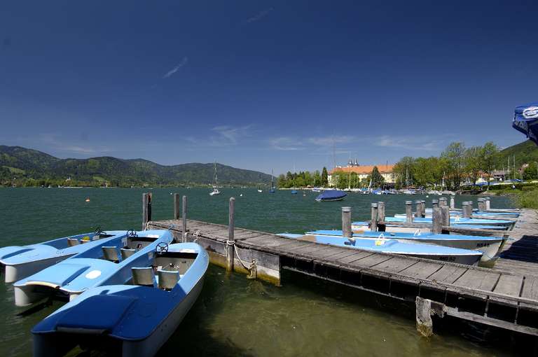 Rental boats, Tegernsee monastery