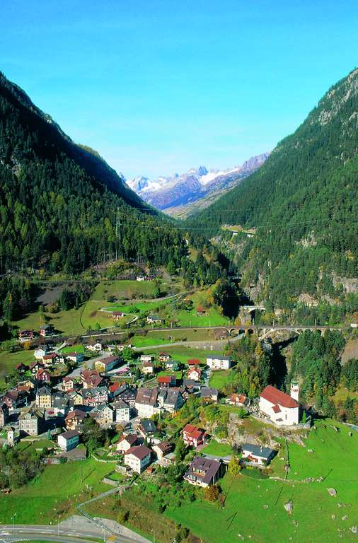 Wassen an der Gotthardbahn