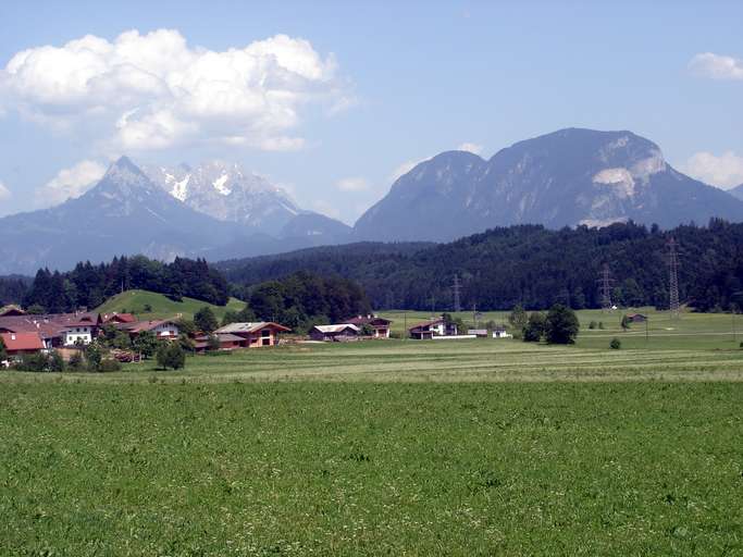 Angerberg mit Kaisergebirge