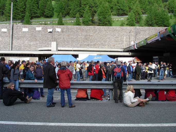 Blockade at the Brenner Pass