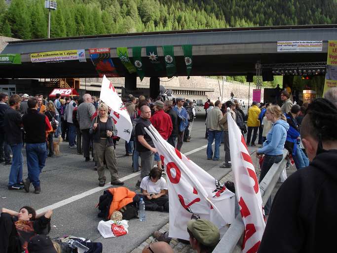 Blockade at the Brenner Pass