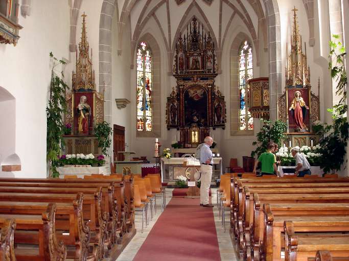 The Church of Our Lady in the village of Lajen