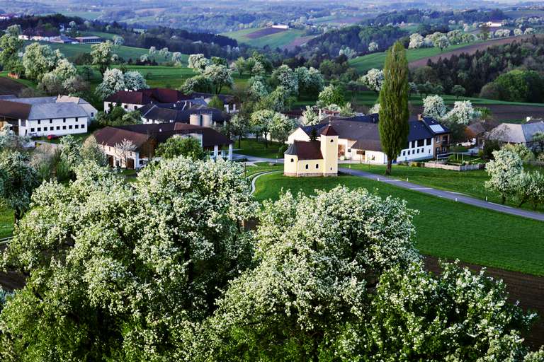 Paesaggio vicino a sud di Amstetten