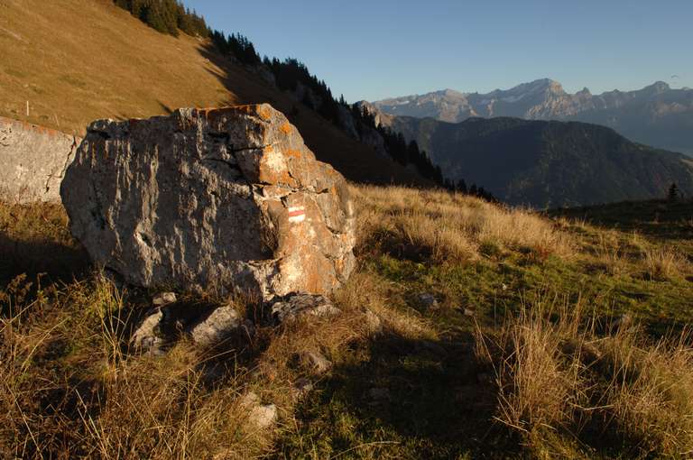 Wegmarkierung, Kanton Waadt