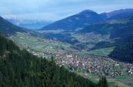 Fulpmes, overlooking Wipp- and Inntal (Image: Dr. Hans Gschnitzer)