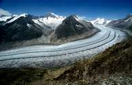 Der größte Gletscher der Alpen, der Aletschgletscher (Bild: Top-Wetter.de)