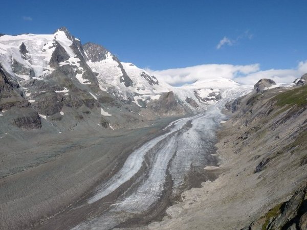 Blick auf den Gletscher am 24.07.2010