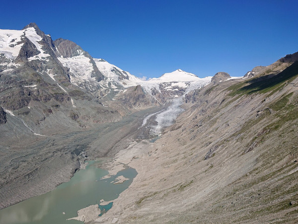 Blick auf den Gletscher am 11.08.2020
